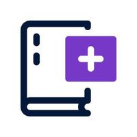 medical book icon for your website, mobile, presentation, and logo design. vector