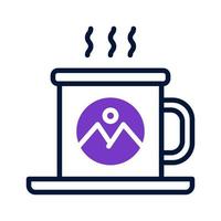 icono de taza para su sitio web, móvil, presentación y diseño de logotipo. vector