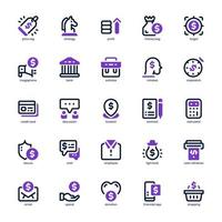 Personal Finance icon pack for your website design, logo, app, and user interface. Personal Finance icon mixed line and solid design. Vector graphics illustration and editable stroke.