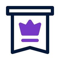 crown badge icon for your website, mobile, presentation, and logo design. vector