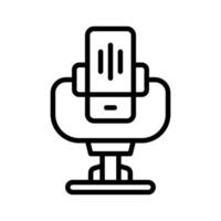 microphone icon for your website, mobile, presentation, and logo design. vector