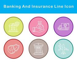 Banking And Protection Vector Icon Set