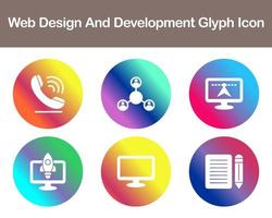 Web Design And Development Vector Icon Set