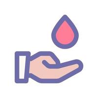 sangre donación icono para tu sitio web diseño, logo, aplicación, ui vector