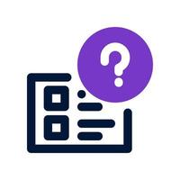 faq icon for your website, mobile, presentation, and logo design. vector