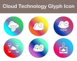 Cloud Technology Vector Icon Set