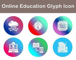 Online Education Vector Icon Set