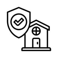 insurance home icon for your website, mobile, presentation, and logo design. vector