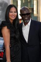 LOS ANGELES  JUL 13  Kimora Lee Simmons  Djimon Hounsou arrive at the Inception Premiere at Graumans Chinese Theater on July13 2010 in Los Angeles CA photo