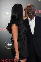 LOS ANGELES  JUL 13  Kimora Lee Simmons  Djimon Hounsou arrive at the Inception Premiere at Graumans Chinese Theater on July13 2010 in Los Angeles CA photo