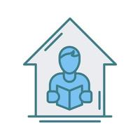 Home Learning Vector Icon