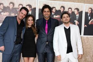 Kevin Dillon Alexis Dziena  Adrian Grenier  Jerry Ferrara arriving at the Entourage 6th Season Premiere  at the Paramount Theater on the Paramount Pictures Studio Lot in Los Angeles CAon July 9 2009 2008 photo