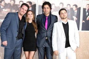 Kevin Dillon Alexis Dziena  Adrian Grenier  Jerry Ferrara arriving at the Entourage 6th Season Premiere  at the Paramount Theater on the Paramount Pictures Studio Lot in Los Angeles CAon July 9 2009 2008 photo