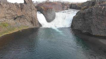 Hjalparfoss in South Iceland, Europe video