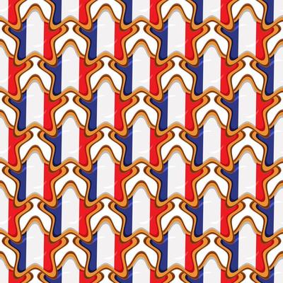 Pattern cookie with flag country France in tasty biscuit