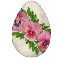acuarela linda decorado Pascua de Resurrección huevo png