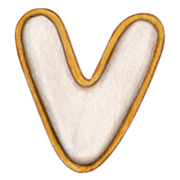 aquarelle main tiré l'amour message biscuits png