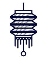 chinese lamp design vector