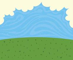 grass landscape illustration vector