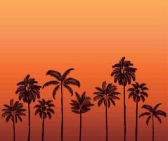 poster of beach sunset vector