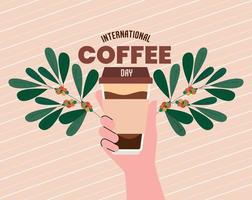 international coffee day image vector