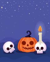 halloween miscellaneous poster vector