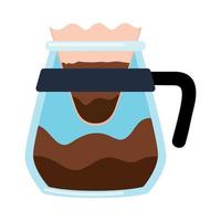 coffee pot illustration vector