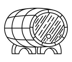 cerveza barril diseño vector