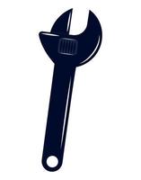 adjustable wrench design vector