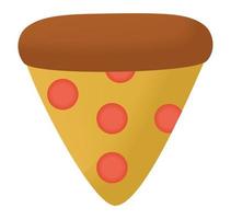 3d pizza slice vector