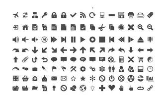 icon set collection for web vector