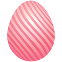 Colorful easter egg watercolor decorated png