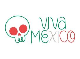 viva mexico lettering vector