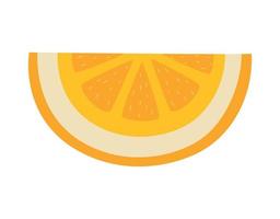 orange slice design vector