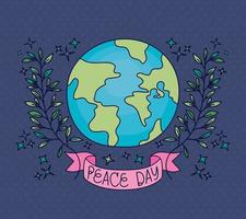 poster of peace day vector