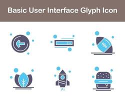 básico usuario interfaz vector icono conjunto