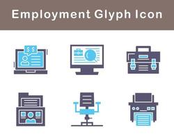 Employment Vector Icon Set