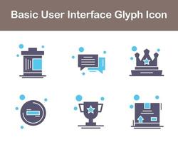 Basic User Interface Vector Icon Set