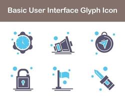 Basic User Interface Vector Icon Set