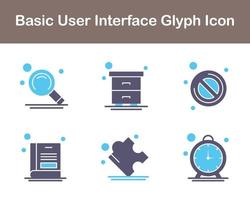 Basic User Interface Vector Icon Set