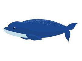 cute whale design vector