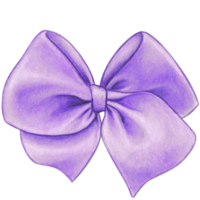 watercolor hand drawn cute silk bow png