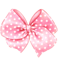 watercolor hand drawn cute silk bow png