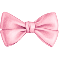 watercolor hand drawn cute silk bow png