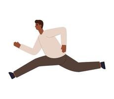 running businessman vector