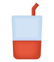 3d shake cup vector