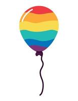 lgbtiq globo diseño vector