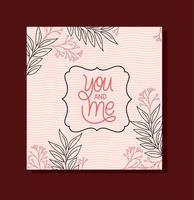 you and me phrase vector