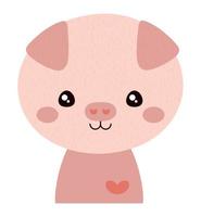 cute pig design vector