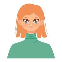 cute woman illustration vector